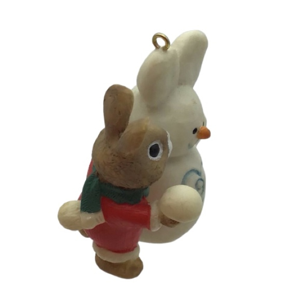 Hallmark 1991 “Snow Twins” Christmas Ornament - Picture 4 of 10